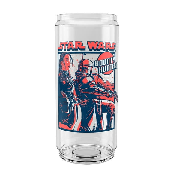 Star Wars: The Book of Boba Fett Bounty Hunters Tritan Can Shaped Cup Clear 16 oz.