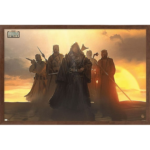 Star Wars: The Book of Boba Fett - Chapter 2 Concept Art Wall Poster, 22.375" x 34", Framed