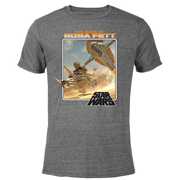 Star Wars: The Book of Boba Fett Chapter 4 - Short Sleeve Blended T-Shirt for Adults - Customized-Dark Heather