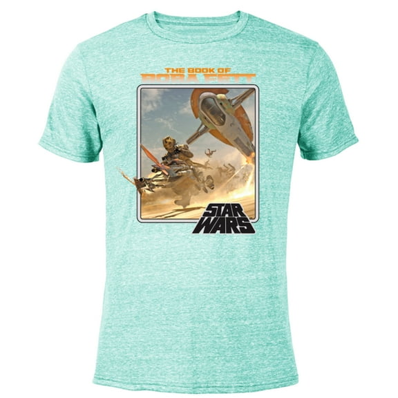Star Wars: The Book of Boba Fett Chapter 4 - Short Sleeve Blended T-Shirt for Adults - Customized-Ocean Blue