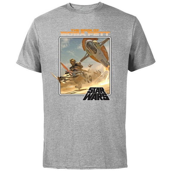 Star Wars: The Book of Boba Fett Chapter 4 - Short Sleeve Cotton T-Shirt for Adults - Customized-Athletic Heather