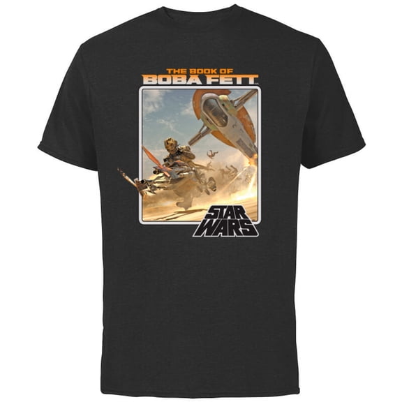 Star Wars: The Book of Boba Fett Chapter 4 - Short Sleeve Cotton T-Shirt for Adults - Customized-Black
