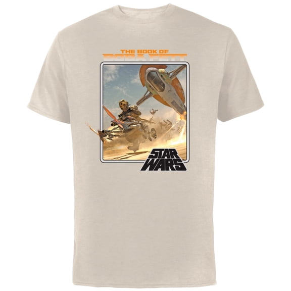 Star Wars: The Book of Boba Fett Chapter 4 - Short Sleeve Cotton T-Shirt for Adults - Customized-Natural