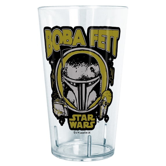 Star Wars: The Book of Boba Fett Distressed Helmet Tritan Drinking Cup Clear 24 oz.