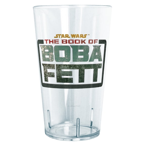 Star Wars: The Book of Boba Fett Distressed Logo Tritan Drinking Cup Clear 24 oz.