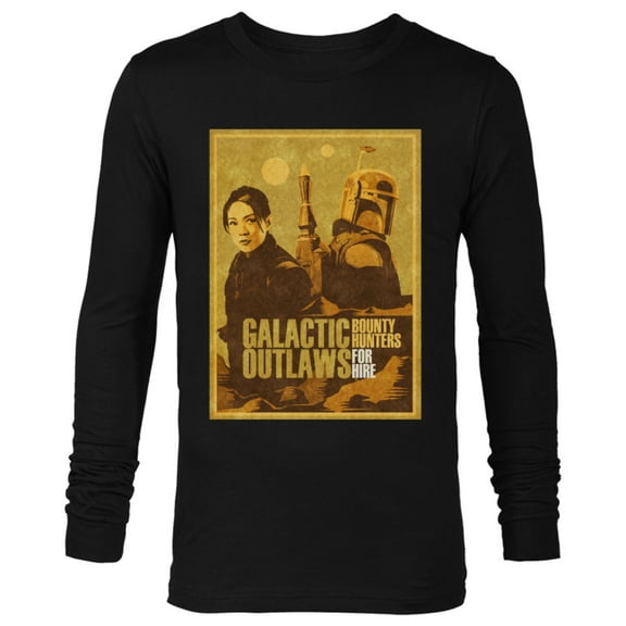 Star Wars The Book of Boba Fett Fennec Galactic Outlaws - Long Sleeve T-Shirt for Men – Customized-Black