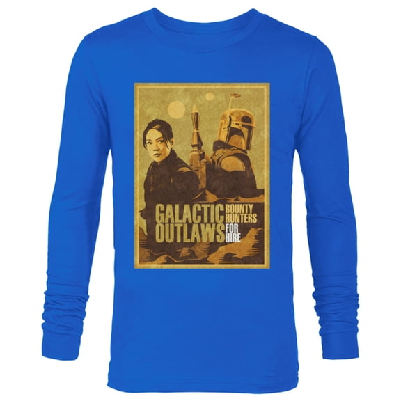 Star Wars The Book of Boba Fett Fennec Galactic Outlaws - Long Sleeve T-Shirt for Men – Customized-Royal