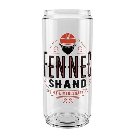 Star Wars: The Book of Boba Fett Fennec Shand Logo  Tritan Can Shaped Cup Clear 16 oz.