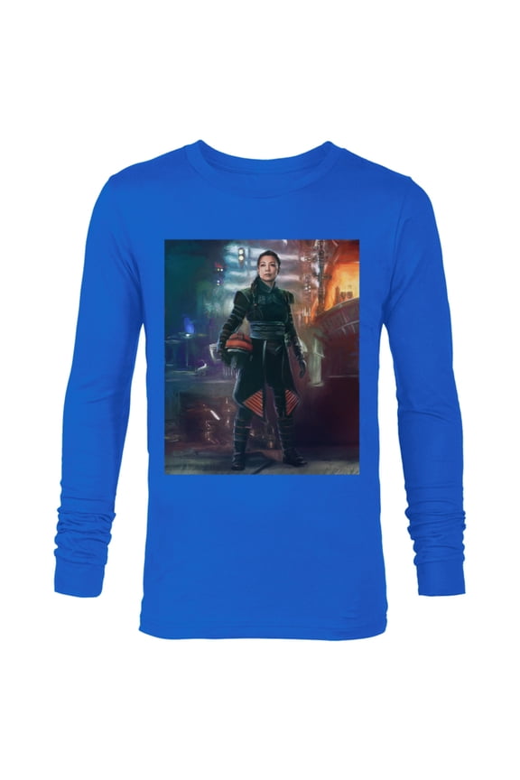 The Book of Boba Fett Fennec Shand Portrait - Long Sleeve T-Shirt for Men – Customized-Royal