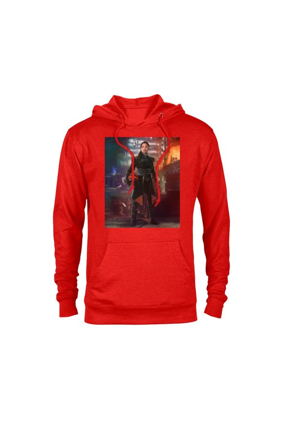 The Book of Boba Fett Fennec Shand Portrait - Pullover Hoodie for Adults – Customized-Red Heather