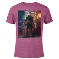 thumbnail image 1 of Star Wars The Book of Boba Fett Fennec Shand Portrait - Short Sleeve Blended T-Shirt for Adults – Customized-Purple, 1 of 5