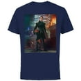 thumbnail image 1 of Star Wars The Book of Boba Fett Fennec Shand Portrait - Short Sleeve Cotton T-Shirt for Adults - Customized-Navy, 1 of 5