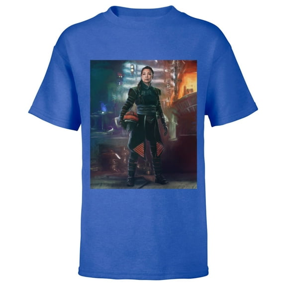 Star Wars The Book of Boba Fett Fennec Shand Portrait - Short Sleeve T-Shirt for Kids – Customized-Royal