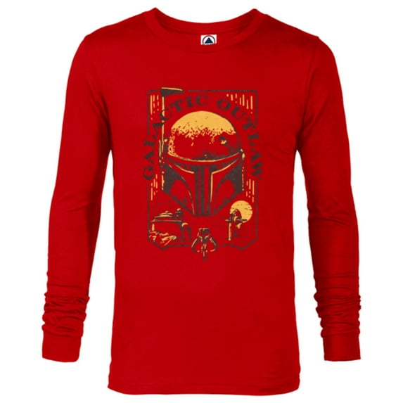 Star Wars The Book of Boba Fett Galactic Outlaw - Long Sleeve T-Shirt for Men – Customized-New Red