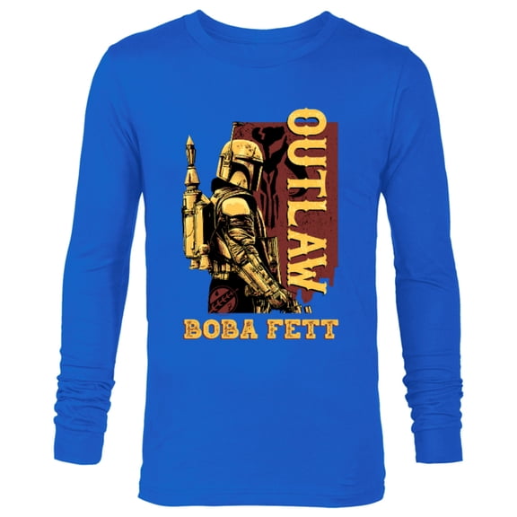Star Wars The Book of Boba Fett Galactic Outlaw Poster - Long Sleeve T-Shirt for Men – Customized-Royal