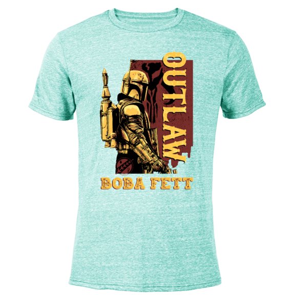 Star Wars The Book of Boba Fett Galactic Outlaw Poster - Short Sleeve Blended T-Shirt for Adults – Customized-Ocean Blue