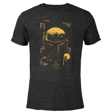 Star Wars The Book of Boba Fett Galactic Outlaw - Short Sleeve Blended T-Shirt for Adults – Customized-Black