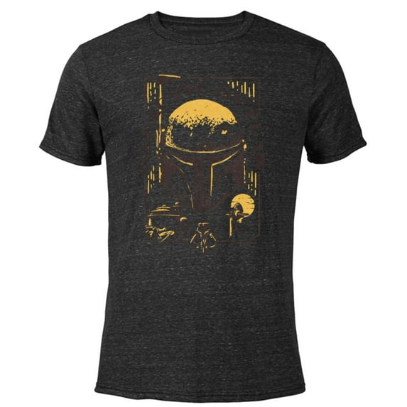 Star Wars The Book of Boba Fett Galactic Outlaw - Short Sleeve Blended T-Shirt for Adults – Customized-Black