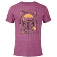 thumbnail image 1 of Star Wars The Book of Boba Fett Galactic Outlaw - Short Sleeve Blended T-Shirt for Adults – Customized-Purple, 1 of 5