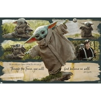 Star Wars: The Book of Boba Fett - Grogu Jedi Training Wall Poster, 22.375" x 34"