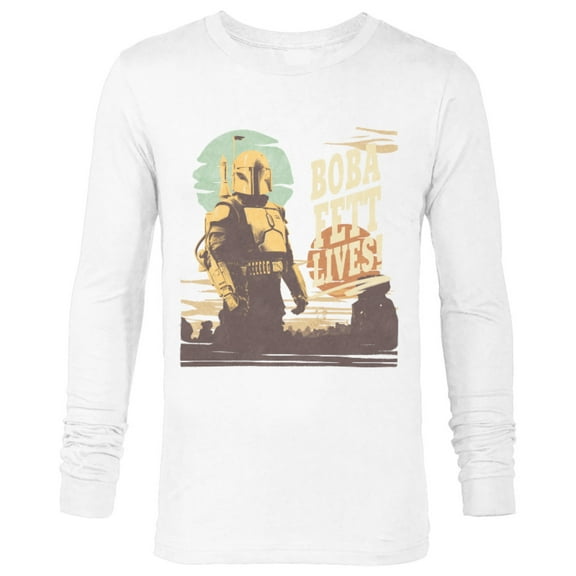 Star Wars The Book of Boba Fett Lives - Long Sleeve T-Shirt for Men – Customized-White