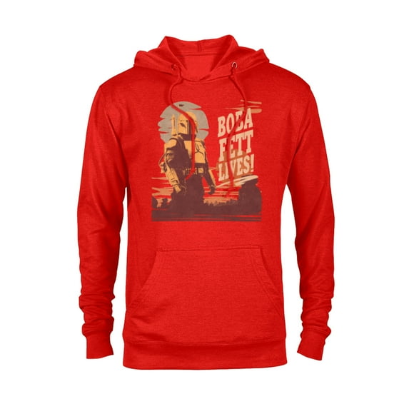 Star Wars The Book of Boba Fett Lives - Pullover Hoodie for Adults – Customized-Red Heather