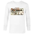 thumbnail image 1 of Star Wars The Book of Boba Fett Series Logo - Long Sleeve T-Shirt for Men - Customized-White, 1 of 5