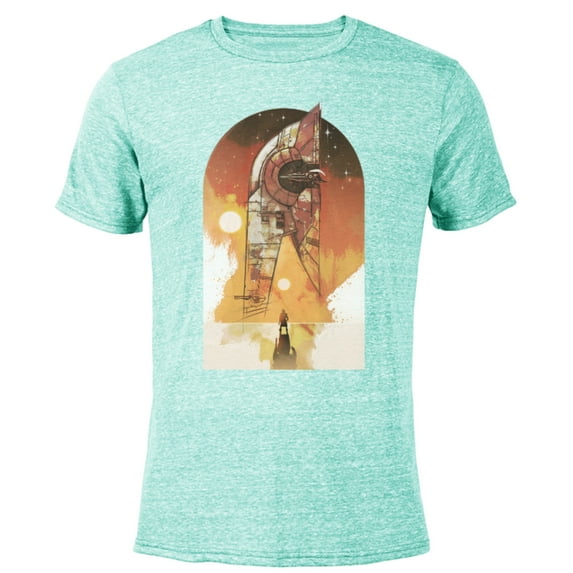 Star Wars The Book of Boba Fett Ship Tatooine - Short Sleeve Blended T-Shirt for Adults – Customized-Ocean Blue