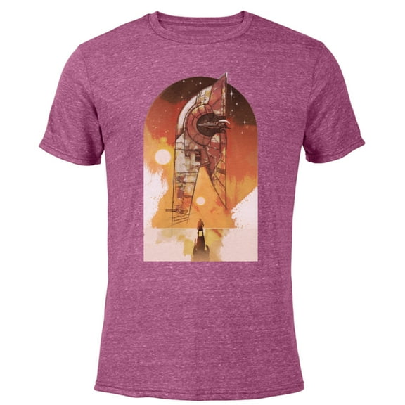 Star Wars The Book of Boba Fett Ship Tatooine - Short Sleeve Blended T-Shirt for Adults – Customized-Purple