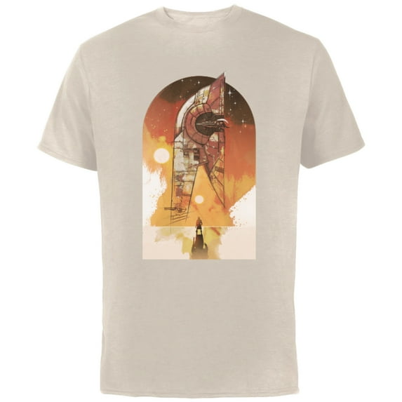 Star Wars The Book of Boba Fett Ship Tatooine - Short Sleeve Cotton T-Shirt for Adults - Customized-Natural