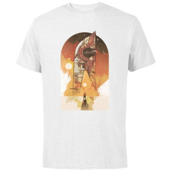 Star Wars The Book of Boba Fett Ship Tatooine - Short Sleeve Cotton T-Shirt for Adults - Customized-White