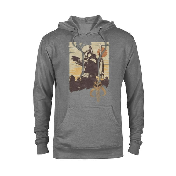 Star Wars The Book of Boba Fett Tatooine Battle - Pullover Hoodie for Adults – Customized-Graphite Heather
