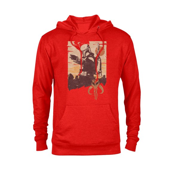 Star Wars The Book of Boba Fett Tatooine Battle - Pullover Hoodie for Adults – Customized-Red Heather