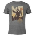 thumbnail image 1 of Star Wars The Book of Boba Fett Tatooine Battle - Short Sleeve Blended T-Shirt for Adults – Customized-Dark Heather, 1 of 5