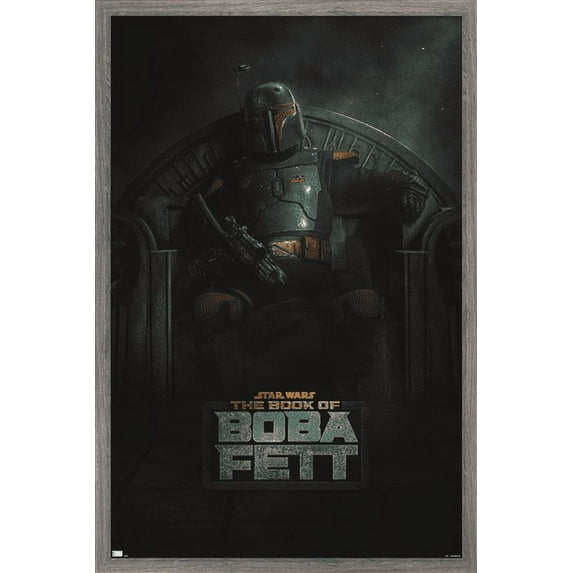 Star Wars: The Book of Boba Fett - Teaser Wall Poster, 22.375" x 34", Framed