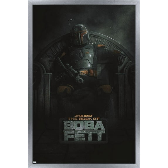 Star Wars: The Book of Boba Fett - Teaser Wall Poster, 22.375" x 34", Framed