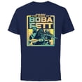 thumbnail image 1 of Star Wars The Book of Boba Fett Tusken Raiders - Short Sleeve Cotton T-Shirt for Adults - Customized-Navy, 1 of 5