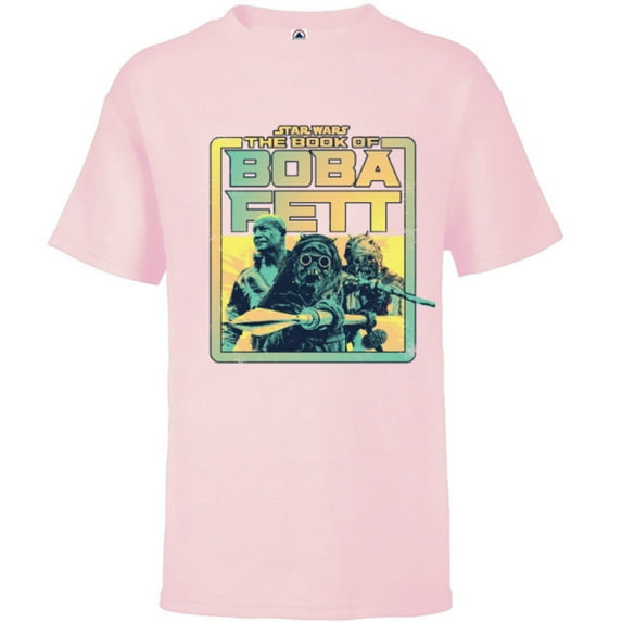 Star Wars The Book of Boba Fett Tusken Raiders - Short Sleeve T-Shirt for Kids - Customized-Soft Pink