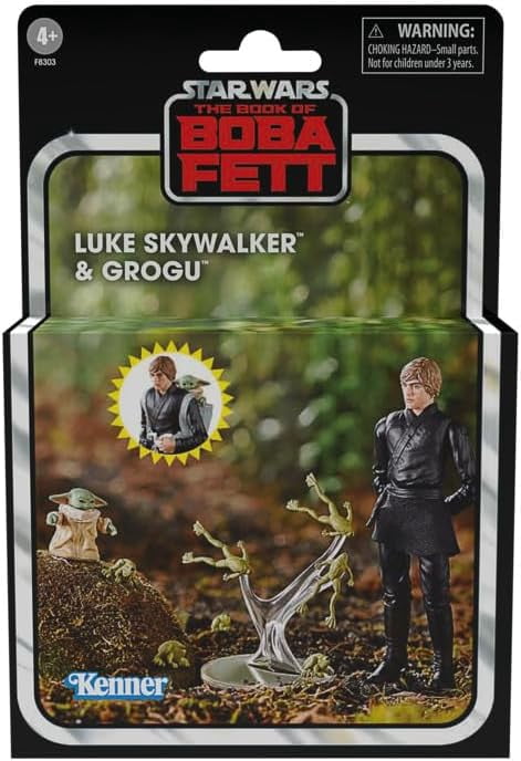 Star Wars: The Book of Boba Fett Vintage Collection Luke Skywalker & Grogu Figures Set