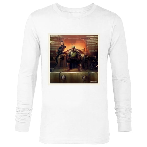 Star Wars The Book of Boba Fett and Fennec Shand Polaroid - Long Sleeve T-Shirt for Men – Customized-White