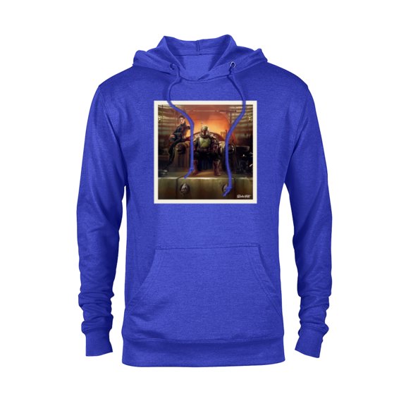 Star Wars The Book of Boba Fett and Fennec Shand Polaroid - Pullover Hoodie for Adults – Customized-Royal Heather