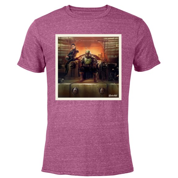 Star Wars The Book of Boba Fett and Fennec Shand Polaroid - Short Sleeve Blended T-Shirt for Adults – Customized-Purple