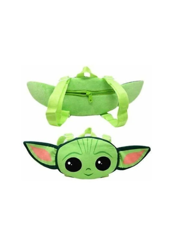 "The Child Baby Yoda Head Shaped Plush Backpack