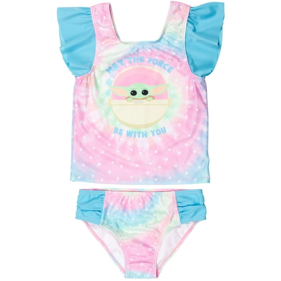 Star Wars The Child Big Girls Pullover Tankini Top and Bikini Bottom Swim Set Little Kid to Big Kid