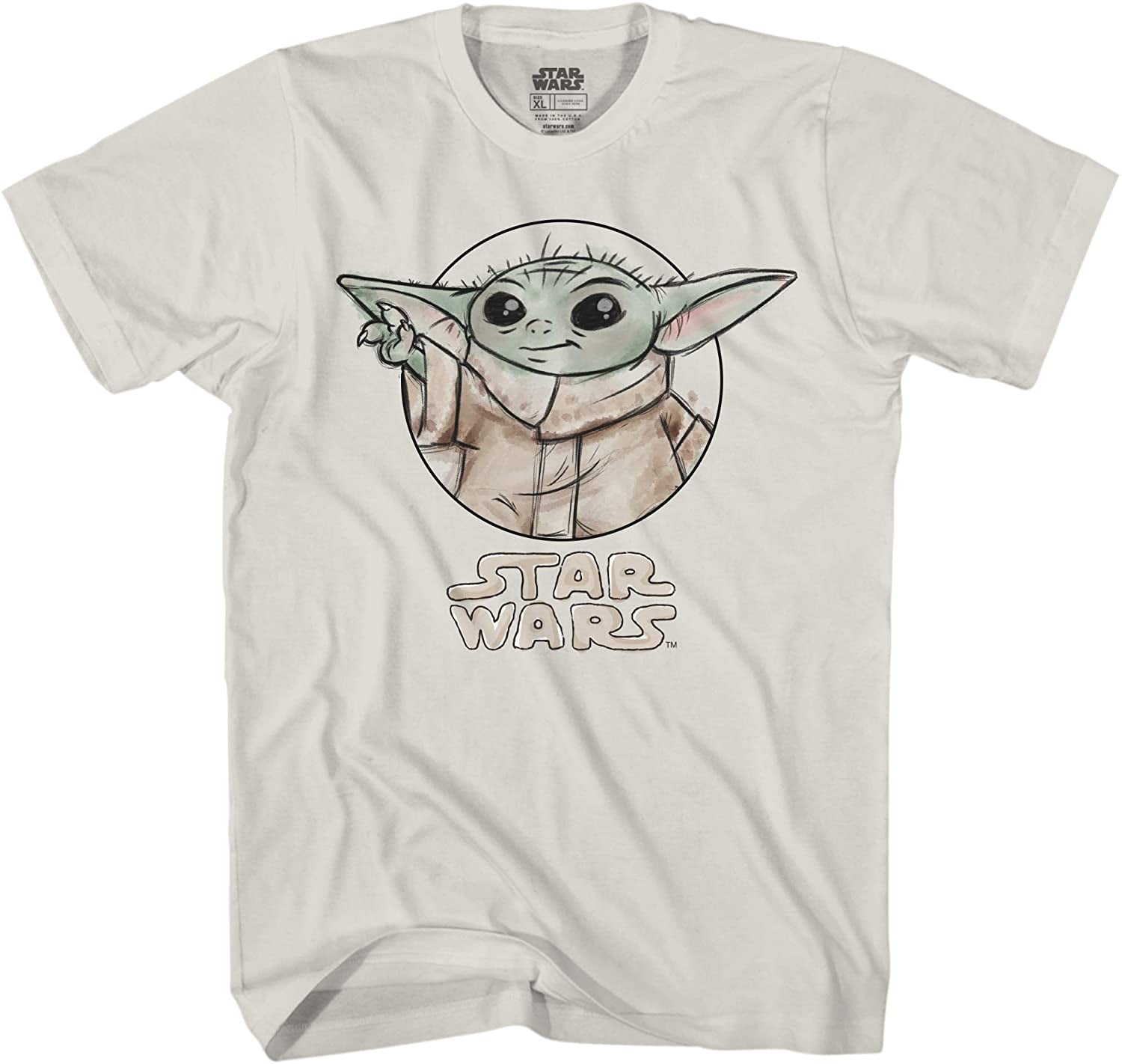 The Mandalorian Child Square Photo T-Shirt Adult The Mandalorian Child Square Photo T-Shirt Adult