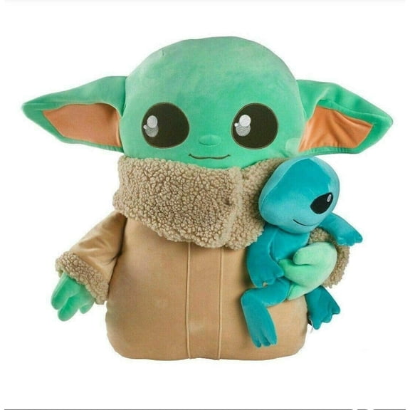 Star Wars Cuddle Plush The Mandalorian Child Baby Yoda Figure Stuffed 24" NWT