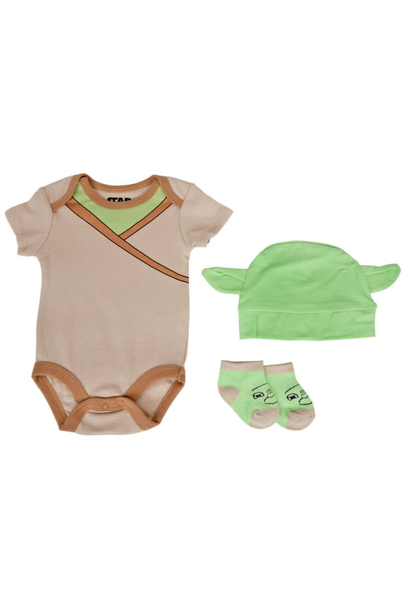The Child Grogu Costume 3-Piece Infant Bodysuit Set-6-9 Months