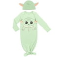 thumbnail image 1 of Star Wars The Child Infant Baby Boys Sleeper Gown and Hat Newborn to Infant, 1 of 5