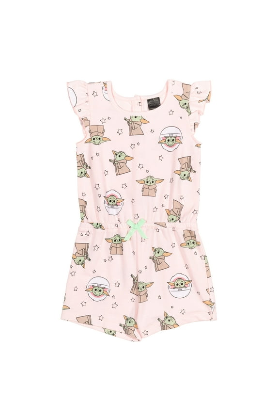 The Child Infant Baby Girls Sleeveless Romper Infant to Big Kid