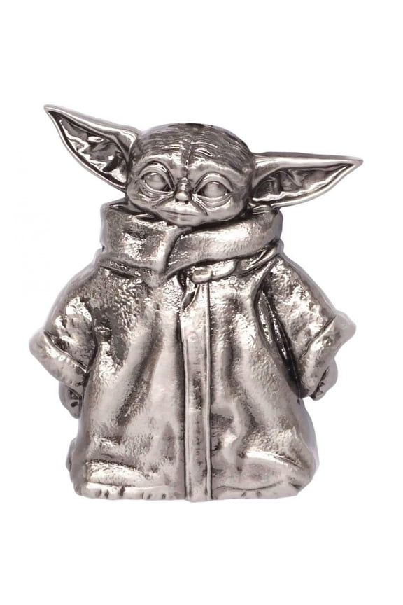 Star Wars The Mandalorian The Child Grogu Standing Pewter Lapel Pin